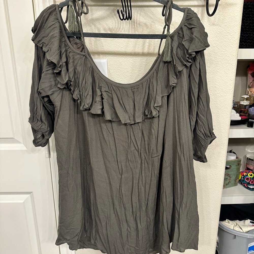 Altar’d State Army Green Blouse